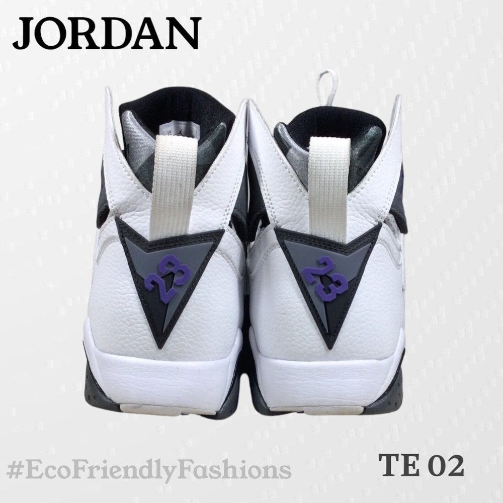 Nike Air Jordan 7 Retro Flint Men's White & Gray Sneaker Size 14 CU9307-100 - Picture 5 of 7